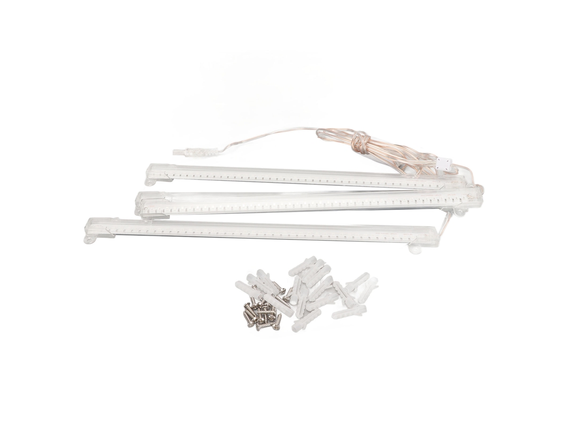 Luz de Crescimento LED 4 Cabeças USB Regulável Temporizador Espectro Completo para Plantas Internas 168 LEDs 4000K