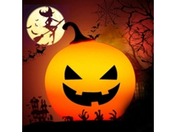 Luminária Noturna de Abóbora Halloween Recarregável em Led BRILVIBERA