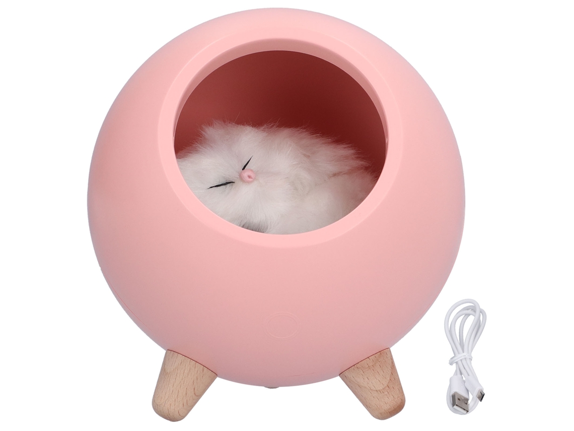 2026 luz Noturna Led Portátil Recarregável Gatito com Toque, Casa de Gato para Dormitório Cute