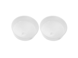 Conjunto De 2 Funis Grandes Reutilizáveis Nolitoy Para Líquidos E Óleo, Funil Doméstico De Plástico Branco Com Design