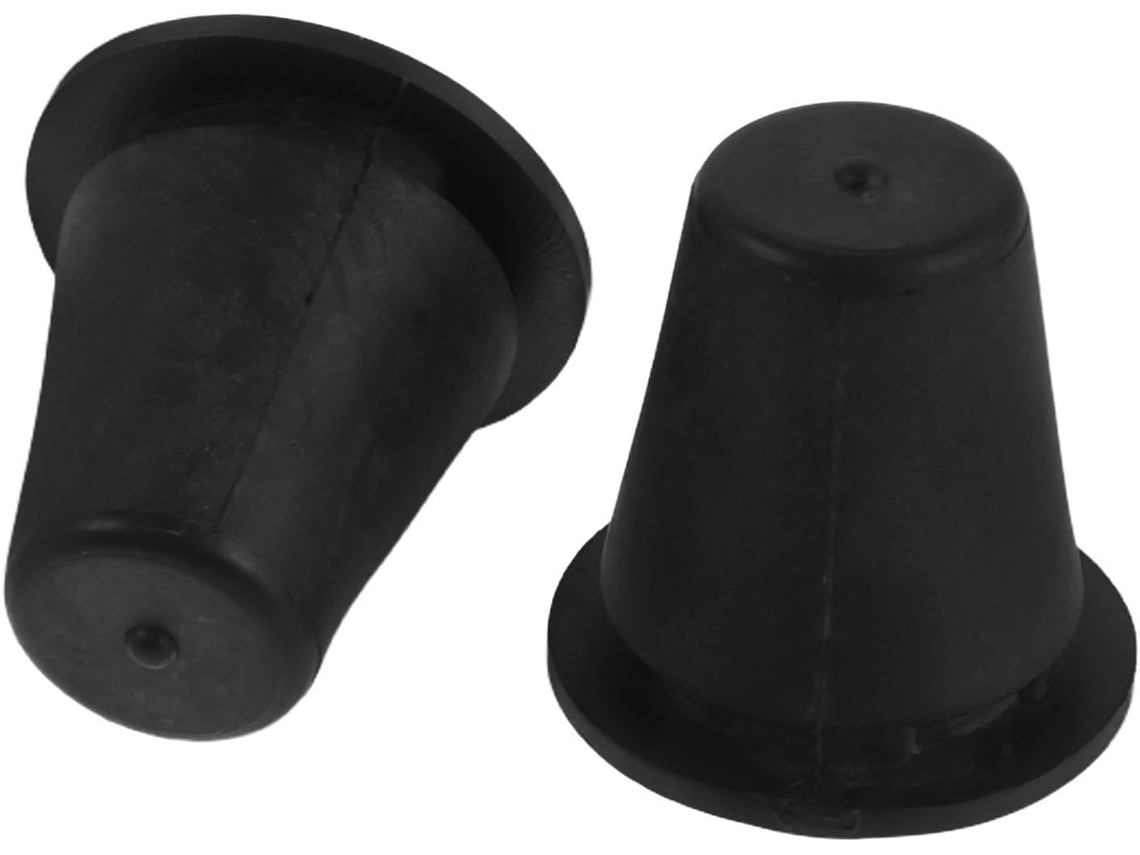 Conjunto de 2 varetas pretas de drenagem para capô de motor, alta resistência.