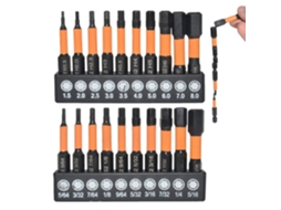 Conjunto Chaves Allen para Furadeiras CHABERLU Kit de Brocas Hexagonais em Aço S2