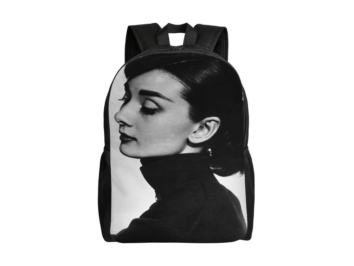 Mochila Audrey Hepburn Para Estudantes, Leve E Durável, À Prova Dágua E Com Alça De Ombro Ajustável. Olysi Shop