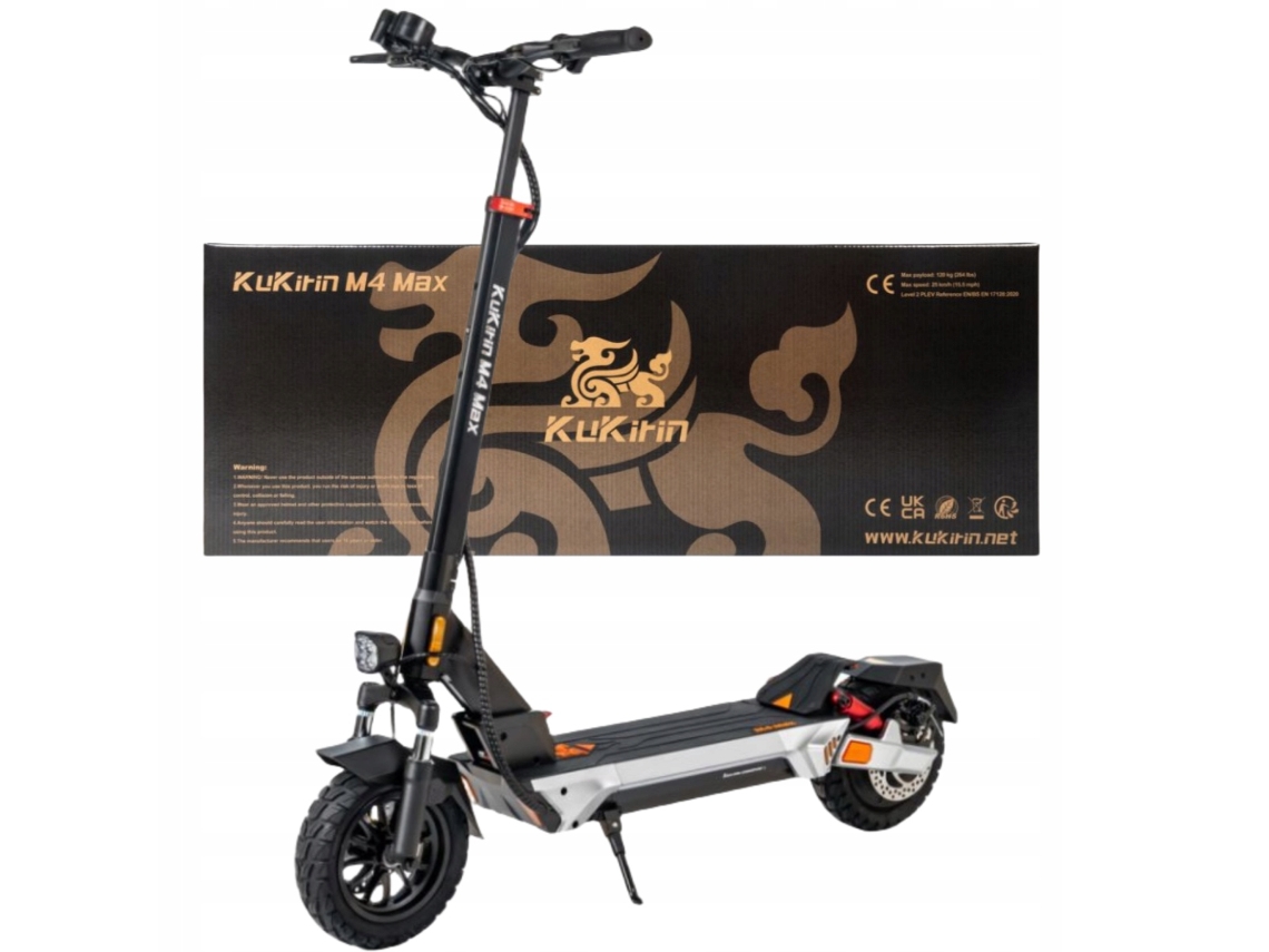 Scooter elétrica Kukirin M4 Max 800 W, 45 km/h, 48 V, bateria de íons de lítio de 18 Ah, acelerador de gancho, pneus de 10 polegadas