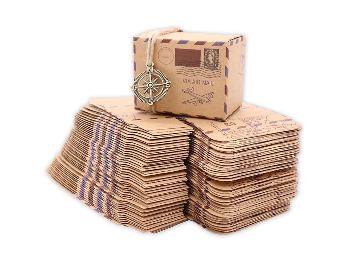 Caixa De Doces De Papel Kraft 100 Unidades Allinless