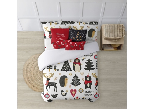 Capa de Edredão MUARE HOME Christmas (140 x 200 - Algodão - Multicor)