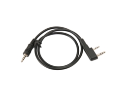 Cabo de Áudio Mali K para 3.5mm Estéreo para Rádios Kenwood Tk 240 Vev 3288s Px 777 Fd 6288 Lt 2288 Tc 268 S/MARCA