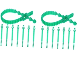 Conjunto De 16 Tiras De Suporte Para Árvores, Amarras Ajustáveis Para Plantas, Sistema De Suporte Para Plantas
