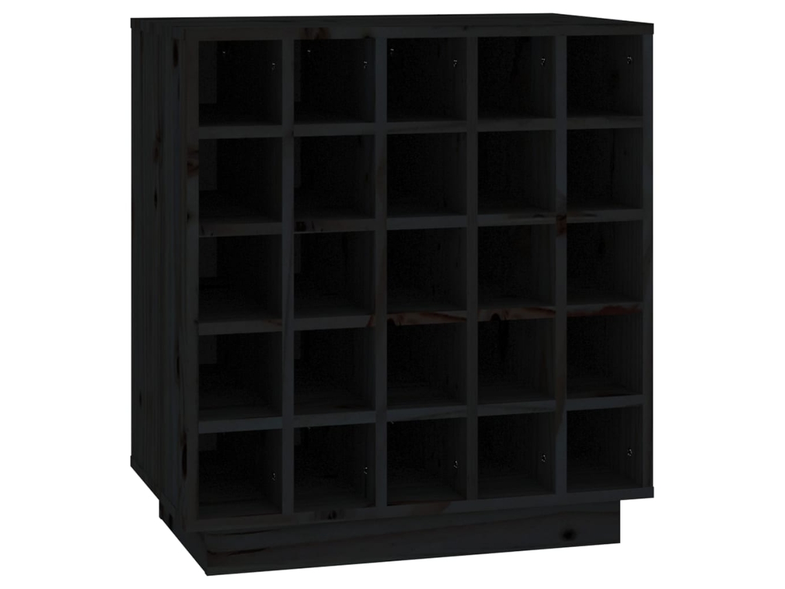 Wine Cabinet, Wine Cabinets Vidaxl Preto Madeira De Pinho (n/a)