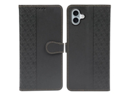 Capa Em Couro Pu Magnético Para Apple Iphone 16 Preto