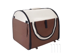 Prateleira de Banheiro S/MARCA, bambu, 3 cestos, 2 prateleiras, 32x30x130cm, bege/branco