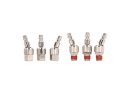 6pcs Conectores De Mangueira De Ar De Aço Inoxidável 1/4in‑18 Npt Fêmea Macho Conexão Rápida