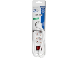 Extensão 3T VIVANCO Com Interruptor 1.4M+2Usba (Branco)