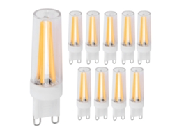 10pcs Lâmpada G9 3w Led 110v Branco Quente para Teto | S/MARCA