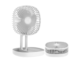 Ventilador Portátil Mesa Usb Recarregável Branco Worten