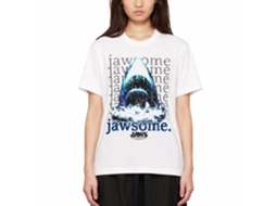 Rockinstone Jaws Movie Jawsome Repeat White Adult T-shirt Size:l