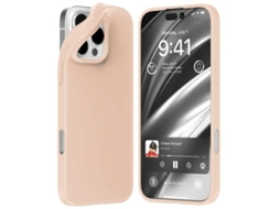 Capa Gentil para iPhone 16 Pro Max MERCURY Pele Sintética Rosa