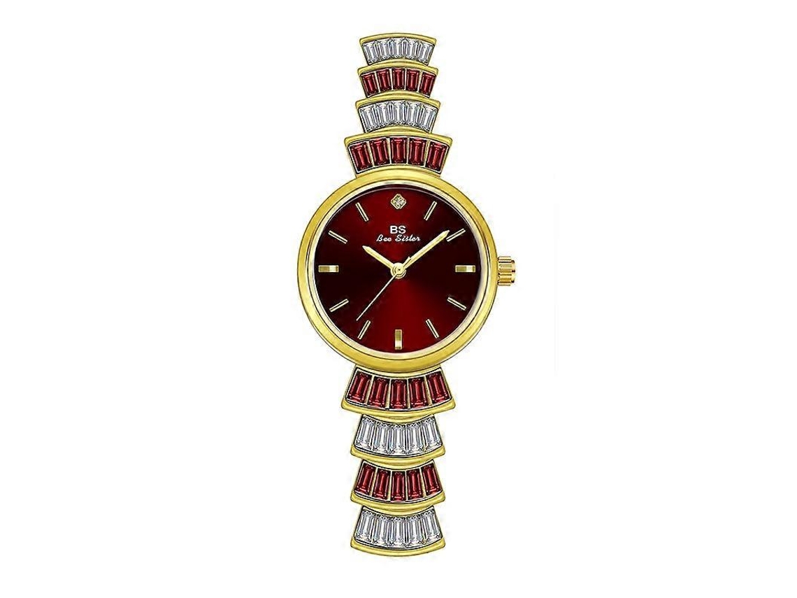 Relógio de pulso feminino Bs Bee Sister Fa1700 Symphony Hengrongshen com incrustações de diamantes