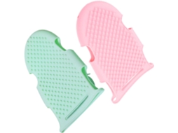 Conjunto De 2 Escovas Silicone Para Banho, Para Esfoliação E Massagem Corporal Acessórios Suaves Uma Confortável No