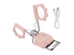 Curlador De Cílios Aquecido Recarregável Com Type C 2 Modos Anti Queimadura Rosa