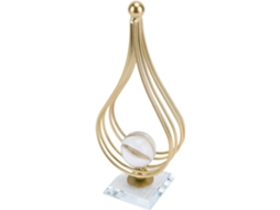 Ornamento De Bola De Cristal, Elegante Decoração Em Formato De Gota Com Suporte De Ferro Para Decora Gokoco