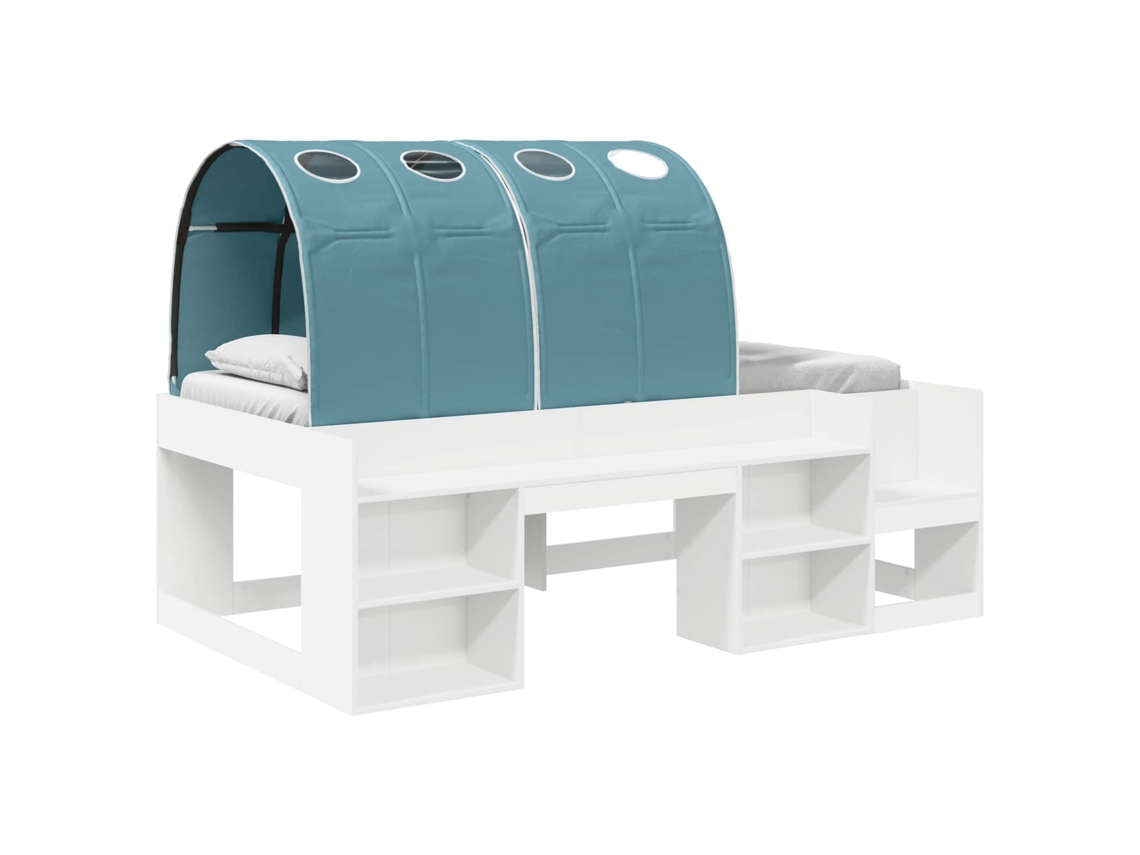 Cama com Túnel 4 Pcs MAISON EXCLUSIVE (branco e azul claro)