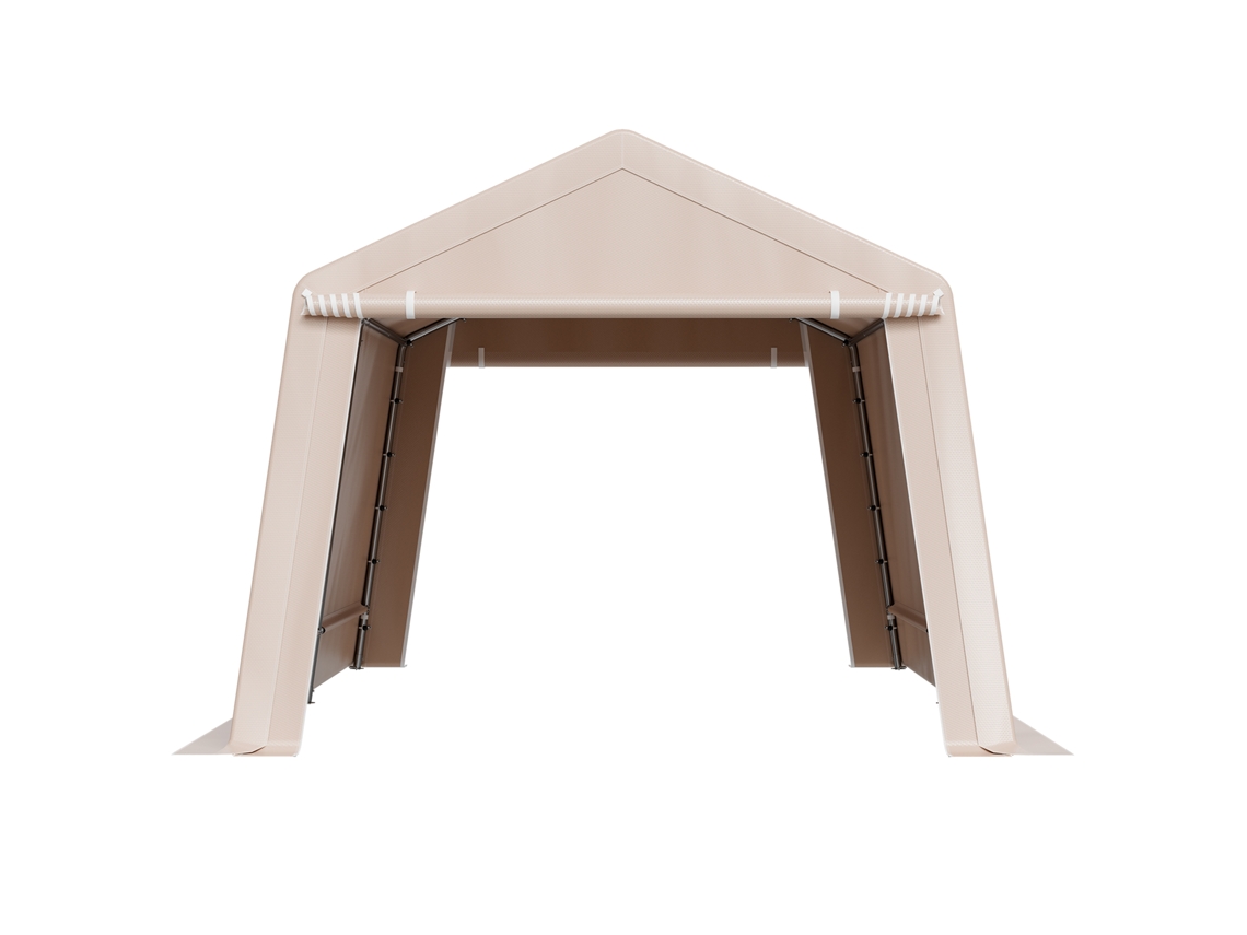Casebre De Armazenamento Exterior Succebuy 305x458x246 Cm Com Duas Portas, Bege