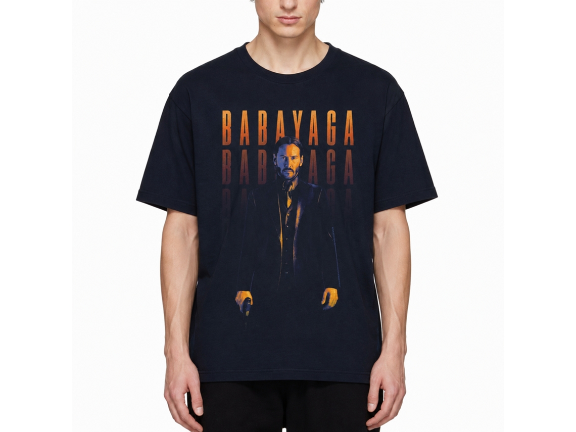 Rockinstone John Wick Baba Yaga Navy Adult T-shirt Size:s