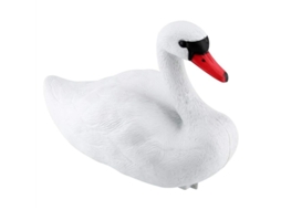 Cisne de Brinquedo, Cisne Flutuante de Plástico, Estátua Decorativa Branca, Simulação de Animal Estimação BRILVIBERA
