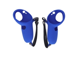 Primerox 2pcs Capa de Grip Silicone com Cintos para Controle Touch Meta Quest Pro Azul
