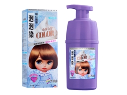 Shampoo permanente marrom escuro 2026 em espuma, 330ml, para homens e mulheres.