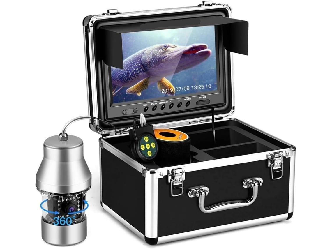 para Pesca no Gelo, Pesca em Lagos e Pesca em Barcos: Detector de Peixes com Câmera de Vídeo SFUSHOS