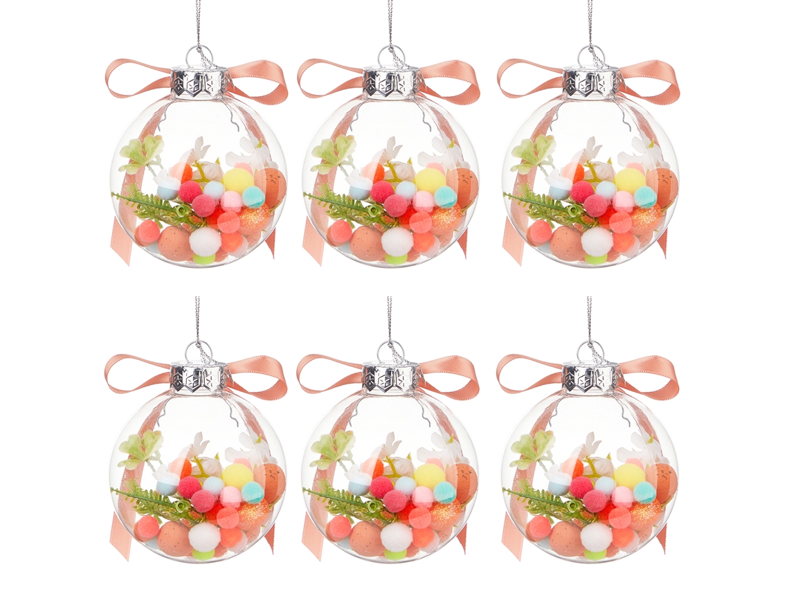 Laxiscreed Conjunto De 6 Balões De Plástico Para Decoração De Páscoa