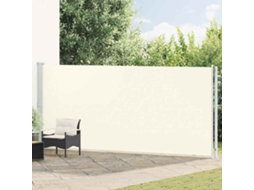 Vidaxl Toldo Lateral Retrátil De Pátio 180x614 Cm Cor Creme
