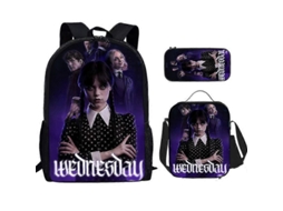 Conjunto Escolar 3 Peças, Unissex, Infantil Com Mochila, Estojo E Bolsa De Ombro