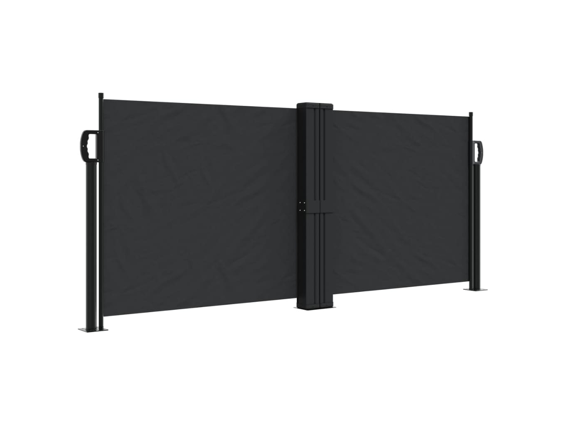 vidaXL Toldo lateral retrátil 100x1000 cm preto