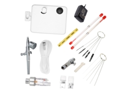 KIT DE PINCEL AÉREO COM COMPRESSOR MINI SILENCIOSO PARA ARTE, TATUAGEM, UNHAS E DECORAÇÃO | S/MARCA
