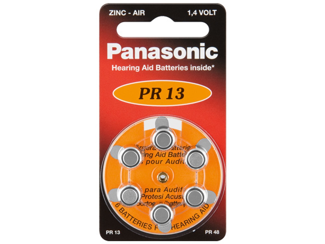 Pilhas PANASONIC V13 6-BL (PR48/PR13H)