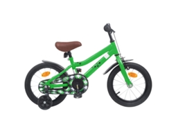 Vidaxl Bicicleta Infantil 12 Polegadas Para 2-4 Anos Verde