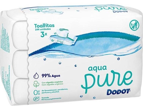 Toalhitas DODOT Aqua Pure (48 unidades - Pack 3)