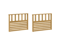 Vidaxl Módulo De Braços 2 Pcs Branco 80 X 6 X 61 Cm