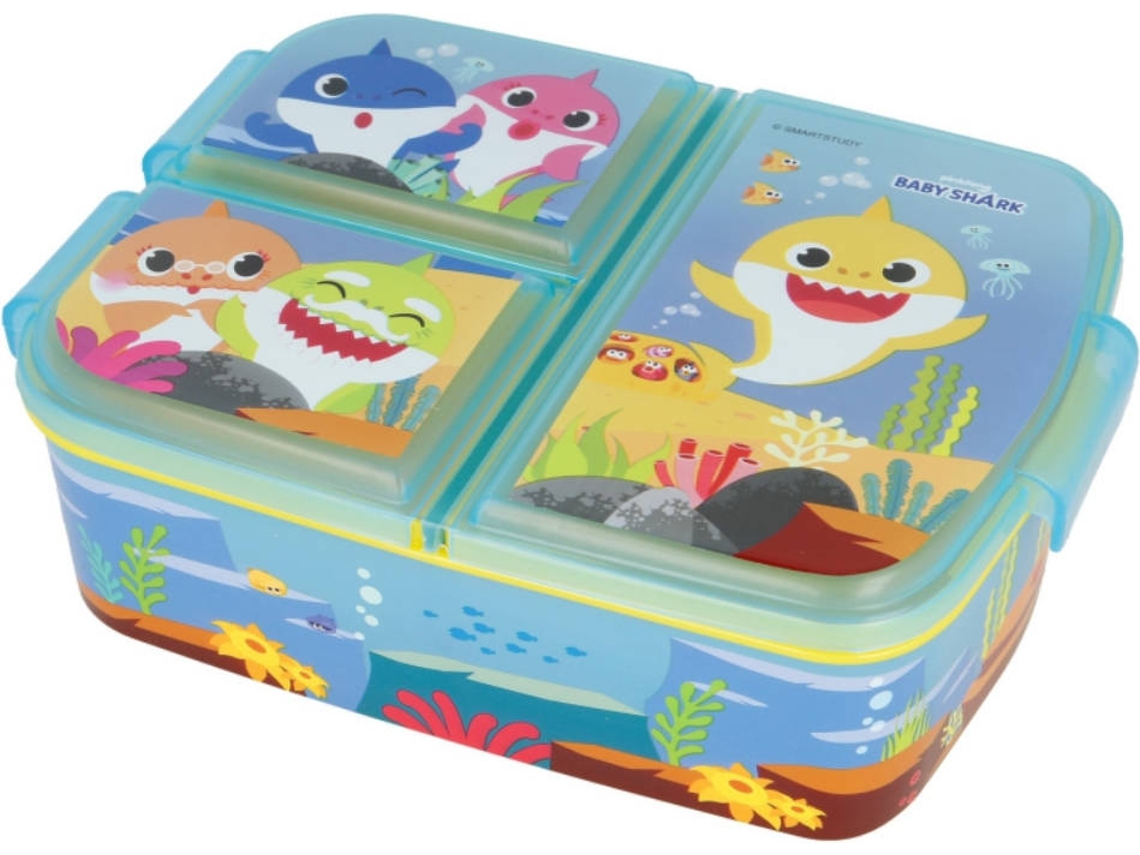 Lancheira BABY SHARK (Azul - Plástico - 6.7 x 19.5 x 16.5 cm)