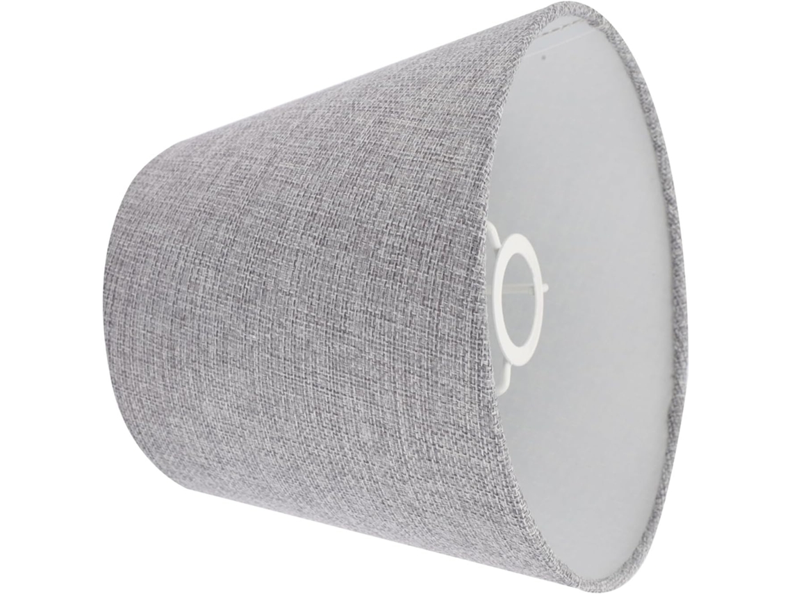 Abajur De Cabeceira Vintage Cinza, Pequeno, Cônico E Resistente, Para Quarto, Sala De Estar E Hotel. Proteção Garantida.
