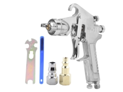 Pistola De Pintura Pneumática W-71 Com Bico 1.5mm Aço Inox Para Indústria, Automóveis, Portas E Navios