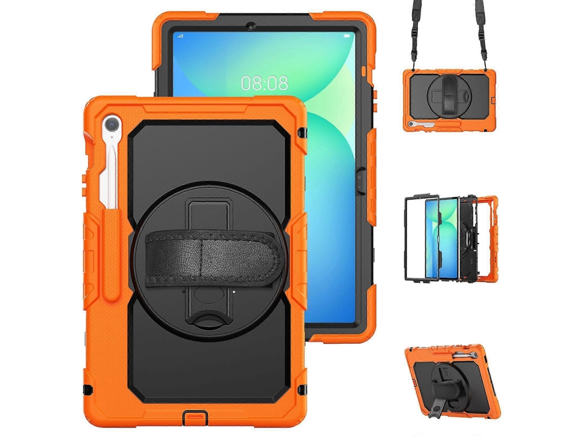 Capa de silicone híbrida Webake com alça de ombro para Samsung Galaxy Tab S10 FE