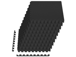 Conjunto 50 Tapete Para Piscina Vidaxl Preto Espuma (18 M²)
