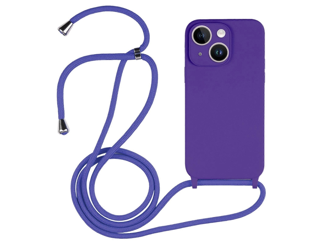 Capa De Cordão Transversal Líquida Para Iphone 14