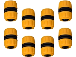 Conector Rápido Para Mangueira De Jardim 20 Mm Em Pp Amarelo, 8