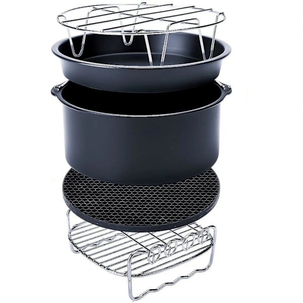 Acessórios Para Fritadeira A Ar, Compatíveis Com Todos Os Modelos De 6/7/8 Polegadas, 5 Peças(tamanho: 6 Polegadas, 5 Peças)