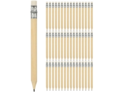 Pacote com 100 Lápis de Madeira Natural Amosfun, 10 Cm, Borracha, Unidades. Multifuncionais para Escrever, Des